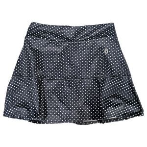 Dona Jo Skort 2L Womens Black/White Athletic Golf Polyamide Comfort Polka Dot